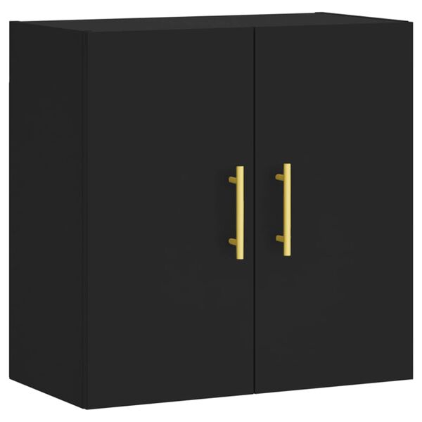 vidaXL Armoire murale noir 60x31x60 cm bois d'ing&eacute;nierie