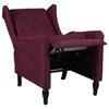 vidaXL Fauteuil inclinable Violet Tissu