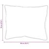 vidaXL Oreiller avec oreiller 2 pcs Blanc 61 x 41 x 20 cm Polyester