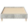vidaXL Cadre de lit sans matelas gris b&eacute;ton 90x190cm bois d'ing&eacute;nierie