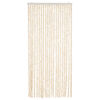 vidaXL Rideau anti-mouches beige et blanc 90x220 cm chenille