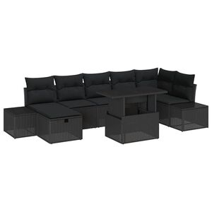 vidaXL Ensemble de canap&eacute; de jardin 8 pc polyrotin