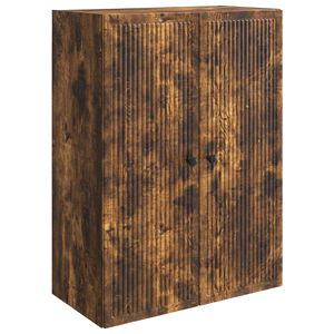 vidaXL Armoire Murale Ch&ecirc;ne fum&eacute; 66 x 34,5 x 90 cm Bois d'ing&eacute;nierie