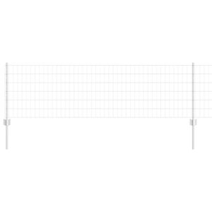 vidaXL Cl&ocirc;ture Euro avec poteau 50 x 0,6 m Acier galvanis&eacute; Argent&eacute;
