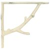 vidaXL Supports d'&eacute;tag&egrave;re murale 12 pc Blanc antique 14 x 14 x 4 cm