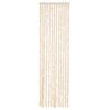 vidaXL Rideau anti-mouches beige et blanc 56x185 cm chenille