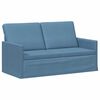 vidaXL Canap&eacute; 2 places Bleu 150 x 81 x 82 cm Tissu en velours c&ocirc;tel&eacute;