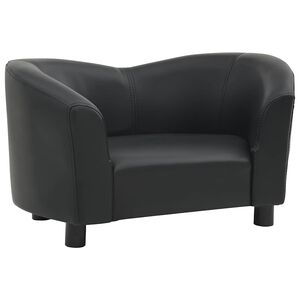vidaXL Canap&eacute; pour chien Noir 67x41x39 cm Similicuir