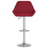 vidaXL Tabourets de bar lot de 2 rouge bordeaux tissu