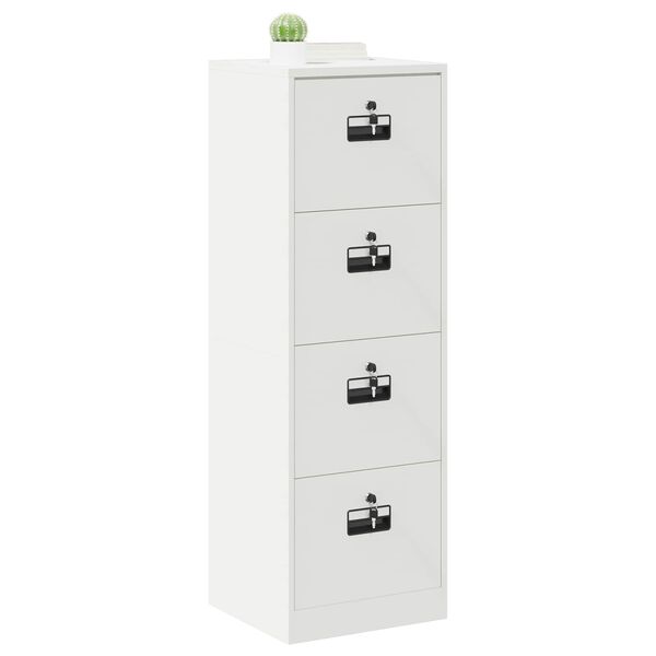 vidaXL Cabinet de Dossier Jaune moutarde 44 x 50 x 106.5 cm