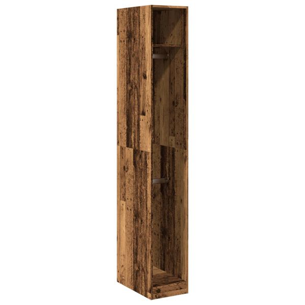 vidaXL Garde-robe vieux bois 30x50x200 cm bois d'ingénierie