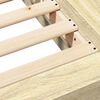 vidaXL Cadre de lit sans matelas ch&ecirc;ne sonoma 140x190 cm