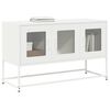 vidaXL Meuble TV blanc 100,5x39x60,5 cm acier lamin&eacute; &agrave; froid