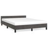 vidaXL Cadre de lit sans matelas gris fonc&eacute; 140x190 cm velours