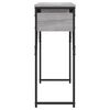 vidaXL Table console avec &eacute;tag&egrave;re sonoma gris 105x30x75 cm