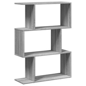 vidaXL &Eacute;tag&egrave;re s&eacute;paratrice de pi&egrave;ce &agrave; 3 niveaux sonoma gris 70x24x97cm