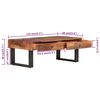 vidaXL Table basse 110x60x40 cm bois de r&eacute;cup&eacute;ration massif