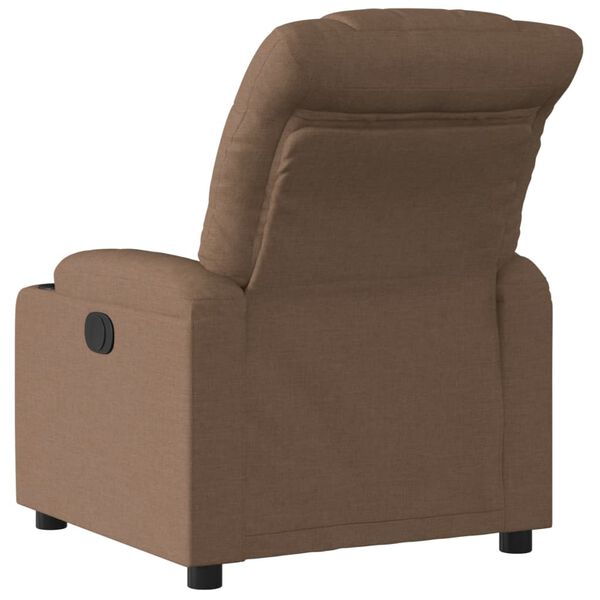 vidaXL Fauteuil inclinable Marron Tissu
