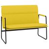 vidaXL Banc Jaune clair 100x64x80 cm Tissu