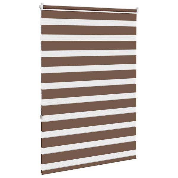 vidaXL Store z&egrave;bre marron 95x150 cm largeur du tissu 90,9 cm polyester