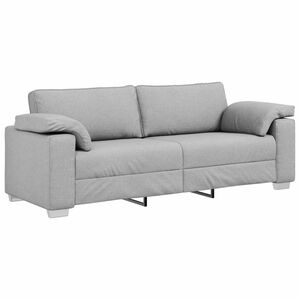 vidaXL Sofa 3 places Gris nuage 220 cm tissu