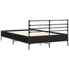 vidaXL Cadre de lit sans matelas noir 120x200 cm