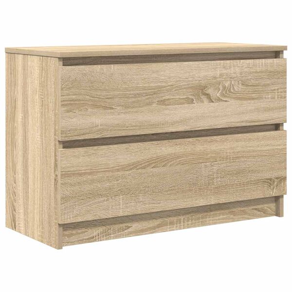 vidaXL Meuble TV ch&ecirc;ne sonoma 80x35x54 cm bois d'ing&eacute;nierie