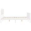 vidaXL Cadre de lit sans matelas blanc bois de pin massif