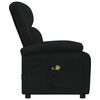 vidaXL Fauteuil &eacute;lectrique de massage Noir Tissu