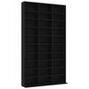 vidaXL Armoire &agrave; CD Noir 102x23x177,5 cm Bois d'ing&eacute;nierie