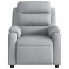 vidaXL Fauteuil de massage inclinable gris clair tissu