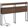 vidaXL T&ecirc;te de lit de rangement Ch&ecirc;ne marron 120 cm Bois d'ing&eacute;nierie
