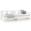 vidaXL Lit coulissant sans matelas blanc 2x(80x200)cm