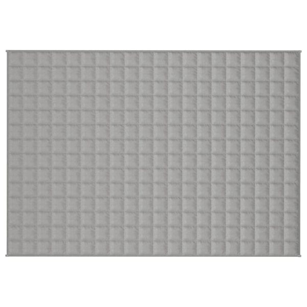 vidaXL Couverture lestée Gris 140x200 cm 6 kg Tissu