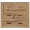 vidaXL Buffet chêne artisanal 80x33x70 cm bois d'ingénierie