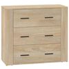 vidaXL Buffet Ch&ecirc;ne sonoma 80x33x70 cm Bois d'ing&eacute;nierie