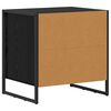 vidaXL Table de chevet Ch&ecirc;ne noir 50 x 39,5 x 50 cm Bois d'ing&eacute;nierie