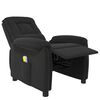 vidaXL Fauteuil de massage Noir Tissu microfibre