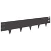 vidaXL Bordure de Pelouse 30 pc 100 x 20 cm Acier Noir