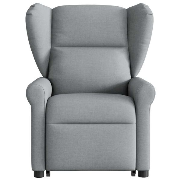 vidaXL Fauteuil inclinable Gris clair Tissu