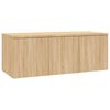 vidaXL Meuble TV Ch&ecirc;ne sonoma 80x34x30 cm Bois d'ing&eacute;nierie