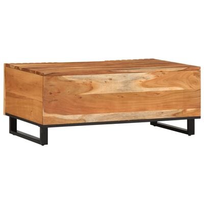 vidaXL Table basse 100x55x40 cm bois massif d'acacia