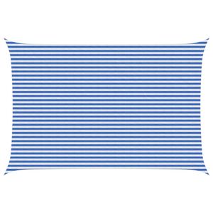 vidaXL Voile d'ombre 4 x 5 m HDPE Rectangulaire Bleu et Blanc