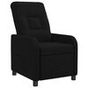 vidaXL Fauteuil inclinable Noir Tissu