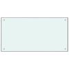 vidaXL Dosserets de cuisine 2 pcs blanc 80x60 cm verre trempé