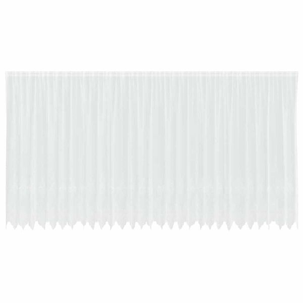vidaXL Rideau en Dentelle Floral Blanc 245 x 750 cm Polyester