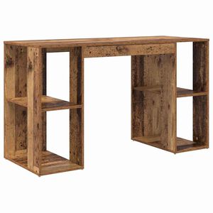 vidaXL Bureau Bois Ancien Bois d'ing&eacute;nierie 130 x 50.5 x 75 cm