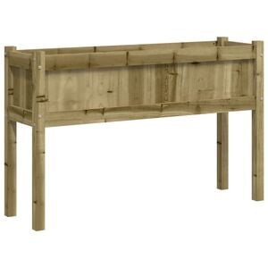 vidaXL Jardini&egrave;re avec pieds 110x31x70 cm bois de pin impr&eacute;gn&eacute;