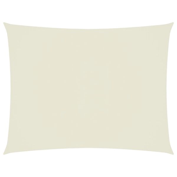 vidaXL Voile de parasol tissu oxford rectangulaire 6x7 m crème