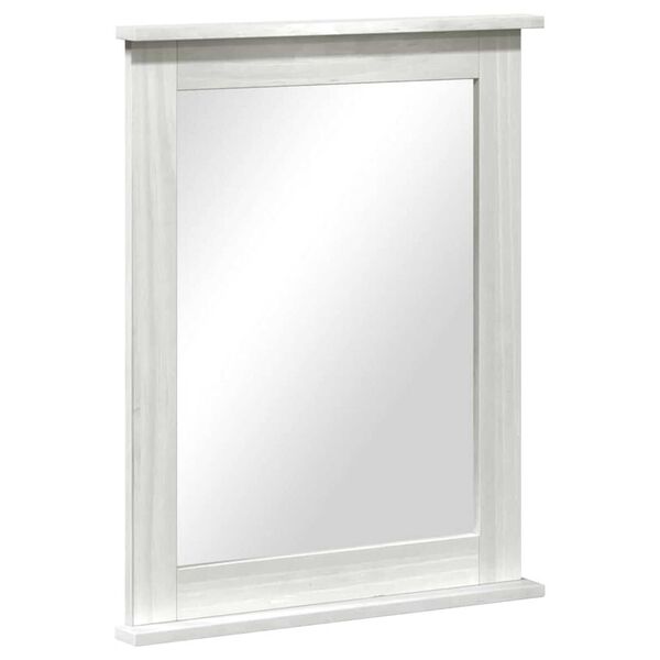 vidaXL Miroir VIGO Blanc 55,5 x 5 x 70 cm Bois massif en pin